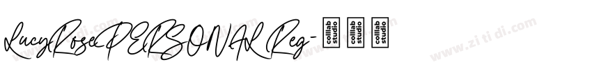 LucyRosePERSONAL Reg字体转换